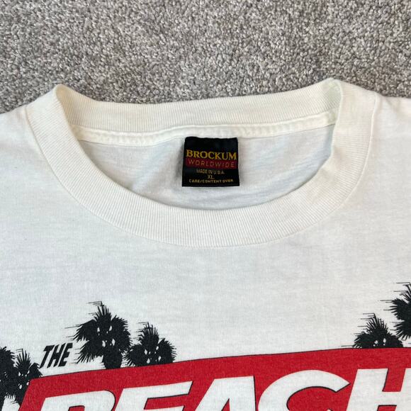Vintage Brockum The Beach Boys 1994 Little Deuce Coupe T-Shirt Size XL White - Picture 7 of 12